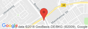 Position der Autogas-Tankstelle:  ELO-Tankstelle & Waschcenter in 68169, Mannheim