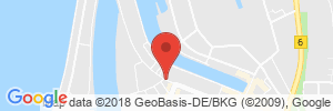 Position der Autogas-Tankstelle: Hoyer Tank-Treff Bremerhaven in 27572, Bremerhaven