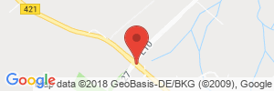 Position der Autogas-Tankstelle: ED-Tankstelle Zufelde in 54578, Walsdorf