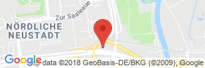 Position der Autogas-Tankstelle: Total Tankstelle in 06124, Halle-Neustadt