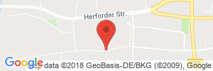 Position der Autogas-Tankstelle: Stadtwerke Lemgo in 32657, Lemgo