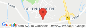 Position der Autogas-Tankstelle: Autohaus Brömer in 35112, Fronhausen-Bellnhausen