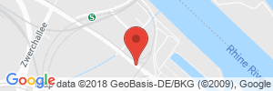 Position der Autogas-Tankstelle: Esso-Station Thelen in 55120, Mainz