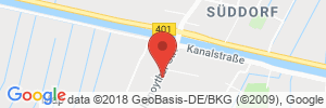 Position der Autogas-Tankstelle: Drive In Tankshop in 26169, Friesoythe