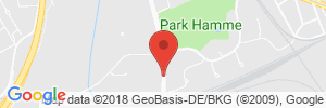 Position der Autogas-Tankstelle: HEM-Tankstelle in 44809, Bochum