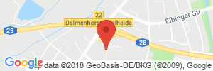 Position der Autogas-Tankstelle: Reifen Günther in 27755, Delmenhorst