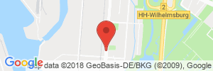 Position der Autogas-Tankstelle: Nordoel Tankstelle Hamburg in 21107, Hamburg-Wilhelmsburg