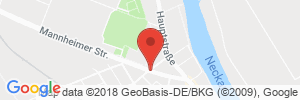 Position der Autogas-Tankstelle: bft-Tankstelle Seitz in 68535, Edingen