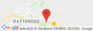 Position der Autogas-Tankstelle: Honsel Mineralölvertriebs-GmbH in 37296, Ringgau-Datterode