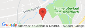 Position der Autogas-Tankstelle: Raiffeisen Lippe Weser AG Steinheim in 32839, Steinheim