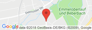 Position der Autogas-Tankstelle: Raiffeisen Lippe-Weser AG Steinheim in 32839, Steinheim