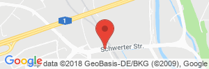 Position der Autogas-Tankstelle: Gasvertrieb Hagen S & E - Inh. Jovan Vujicic in 58099, Hagen