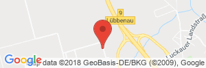 Position der Autogas-Tankstelle: HEM-Tankstelle in 03222, Lübbenau-Groß Beuchow