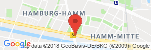 Position der Autogas-Tankstelle: Shell Station in 20537, Hamburg