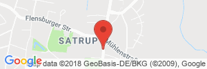 Position der Autogas-Tankstelle: Team Autohof Satrup in 24986, Satrup