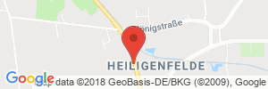 Position der Autogas-Tankstelle: Raiffeisen-Tankstelle in 28857, Syke-Heiligenfelde