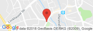 Position der Autogas-Tankstelle: Raiffeisen Lippe-Weser AG (Tankautomat, EC, Geldschein) in 32108, Bad Salzuflen-Schötmar