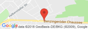 Position der Autogas-Tankstelle: ESSO Station in 38855, Wernigerode