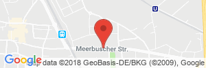 Position der Autogas-Tankstelle: Q1 Tankstelle in 40670, Meerbusch