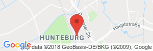 Position der Autogas-Tankstelle: Raiffeisen Tankstelle in 49163, Bohmte-Hunteburg