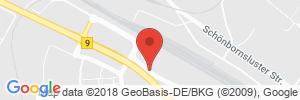 Position der Autogas-Tankstelle: ARAL-Center in 56070, Koblenz-Lützel