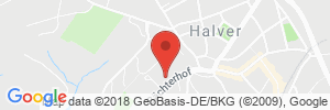 Position der Autogas-Tankstelle: BFT Station in 58553, Halver