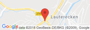 Position der Autogas-Tankstelle: Aral Tankstelle Roland Preis in 67742, Lauterecken