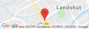 Position der Autogas-Tankstelle: OMV Tankstelle in 84034, Landshut