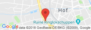 Position der Autogas-Tankstelle: OMV Tankstelle in 95030, Hof