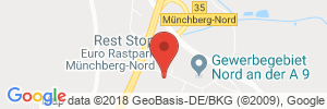 Position der Autogas-Tankstelle: ESSO Autohof Münchberg Nord in 95213, Münchberg