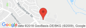 Position der Autogas-Tankstelle: OMV Tankstelle in 95233, Helmbrechts