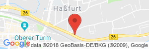 Position der Autogas-Tankstelle: Avia Tankstelle, Kaiser in 97437, Haßfurt