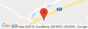 Position der Autogas-Tankstelle: BAB-Tankstelle Mellrichstädter Höhe Ost in 97638, Mellrichstadt