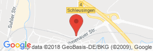Position der Autogas-Tankstelle: Autohaus Hommel in 98553, Schleusingen