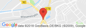Position der Autogas-Tankstelle: Agip-Station Steininger in 08527, Plauen