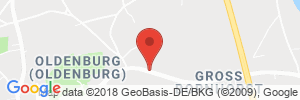 Position der Autogas-Tankstelle: Bornhorster Tankshop in 26125, Oldenburg