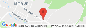 Position der Autogas-Tankstelle: Q1 Tankstelle Frank Beermann in 32825, Blomberg-Istrup