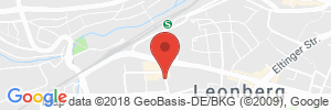 Position der Autogas-Tankstelle: Tankstelle Ersinger in 71229, Leonberg