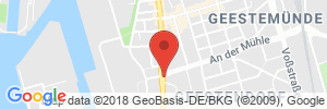 Position der Autogas-Tankstelle: Autoglas-Service-Center Martens in 27570, Bremerhaven