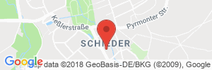 Position der Autogas-Tankstelle: Q1 Tankstelle Ulrich Göke in 32816, Schieder