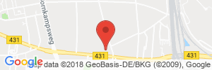 Position der Autogas-Tankstelle: Aral Tankstelle (LPG der Aral AG) in 22761, Hamburg