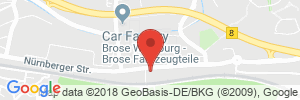 Position der Autogas-Tankstelle: JET Tankstelle in 97076, Würzburg