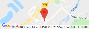 Position der Autogas-Tankstelle: JET Tankstelle in 82140, Olching