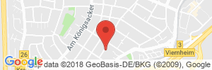 Position der Autogas-Tankstelle: AVIA Tankstelle in 68519, Viernheim