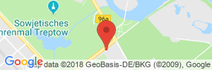 Position der Autogas-Tankstelle: Total Tankstelle in 12435, Berlin-Treptow