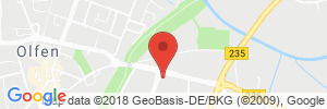 Position der Autogas-Tankstelle: Raiffeisen Tankstelle Olfen in 59399, Olfen