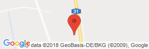 Position der Autogas-Tankstelle: BAB-Tankstelle Ems-Vechte West (Aral) in 49835, Wietmarschen