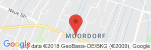 Position der Autogas-Tankstelle: Freie Tankstelle in 26624, Südbrookerland-Moordorf