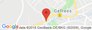 Position der Autogas-Tankstelle: Aral Tankstelle in 95482, Gefrees