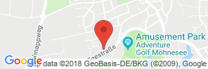 Position der Autogas-Tankstelle: Avia-Tankstelle in 59519, Möhnesee-Körbecke